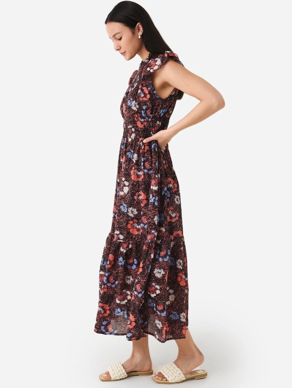 Cleobella Kyah Ankle Dress in Calista Floral Size M - Picture 2 of 16